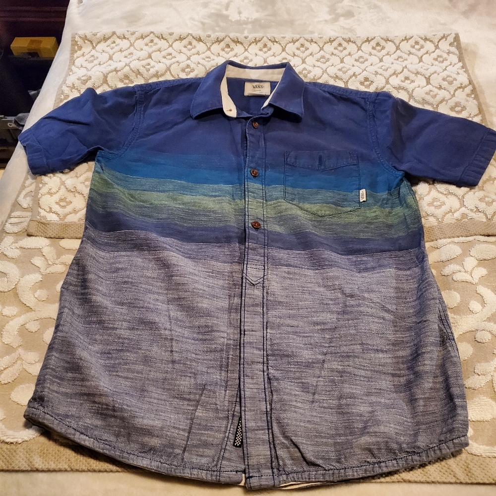Vans cotton button down shirt